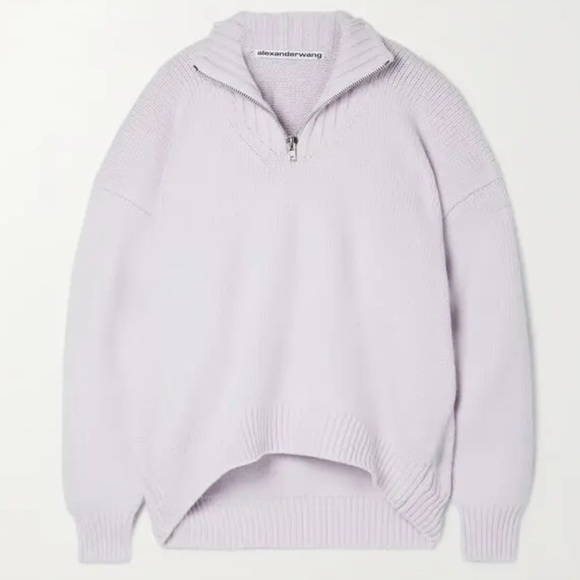 PRICE FIRM🎀Lilac wool zip up sweater - Picture 13 of 13